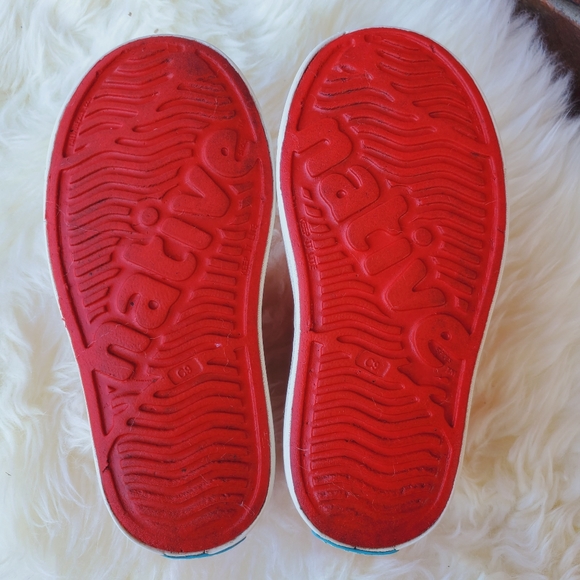Native Red White Jefferson Slip On Sneaker 9 - Picture 7 of 10